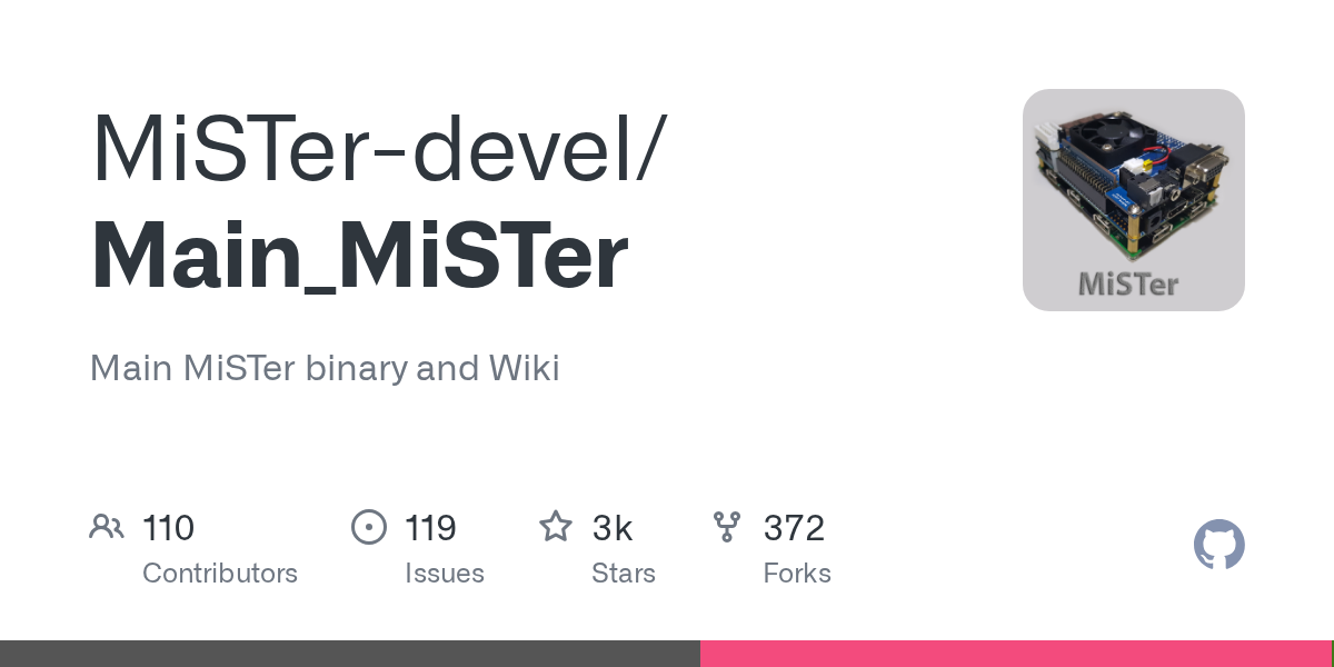 MiSTer Main release — FPGA emulation