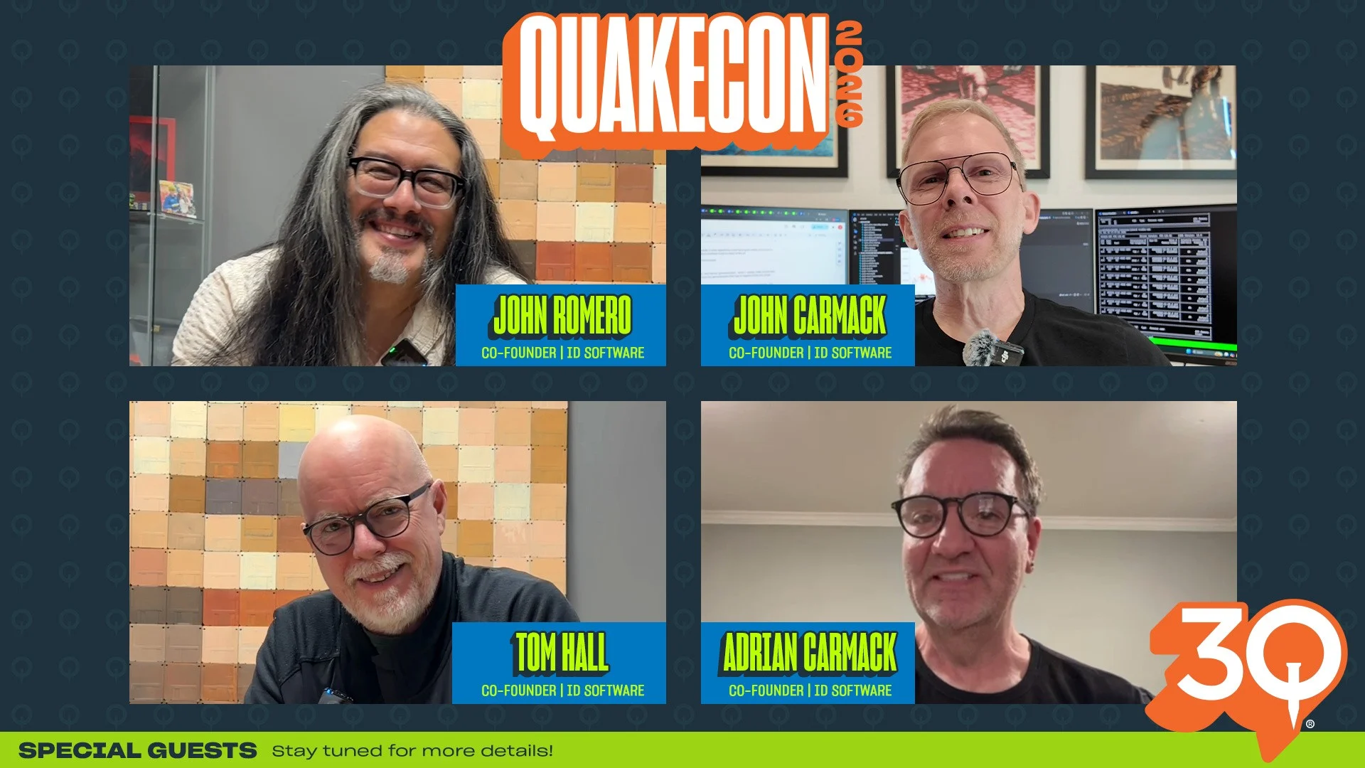 The four id Software co-founders reuniting at QuakeCon 30