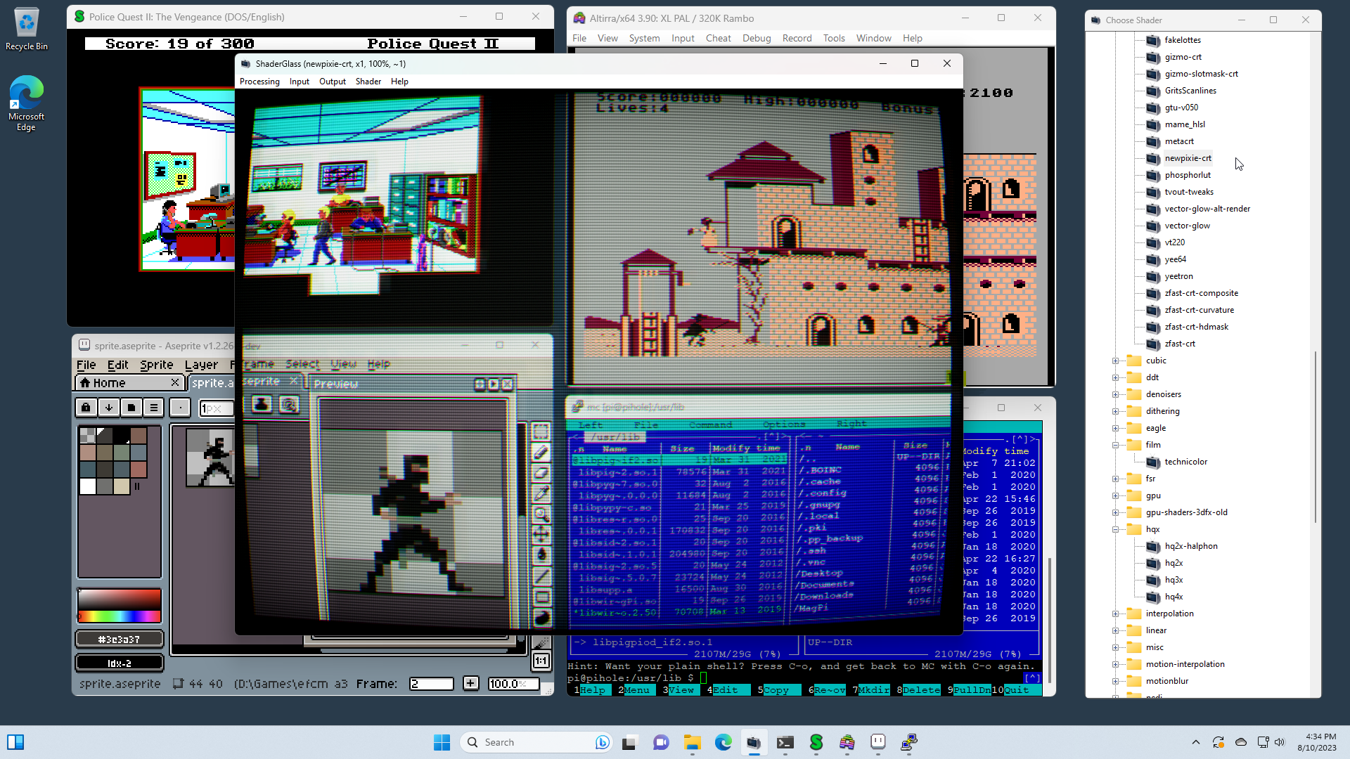ShaderGlass CRT shader overlay